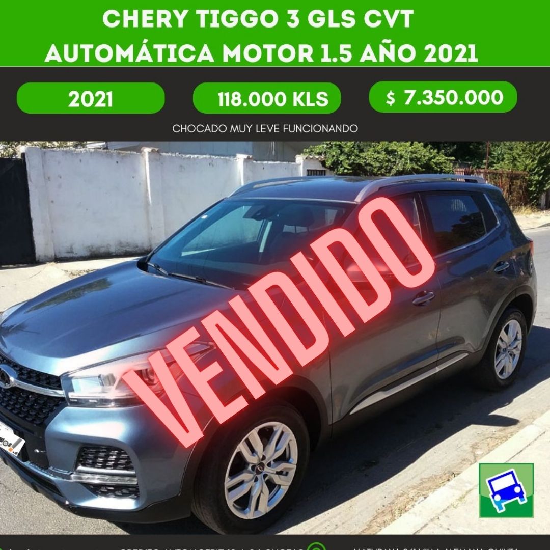 CHERY TIGGO 3 GLS CVT automática Motor 1.5 AÑO 2021