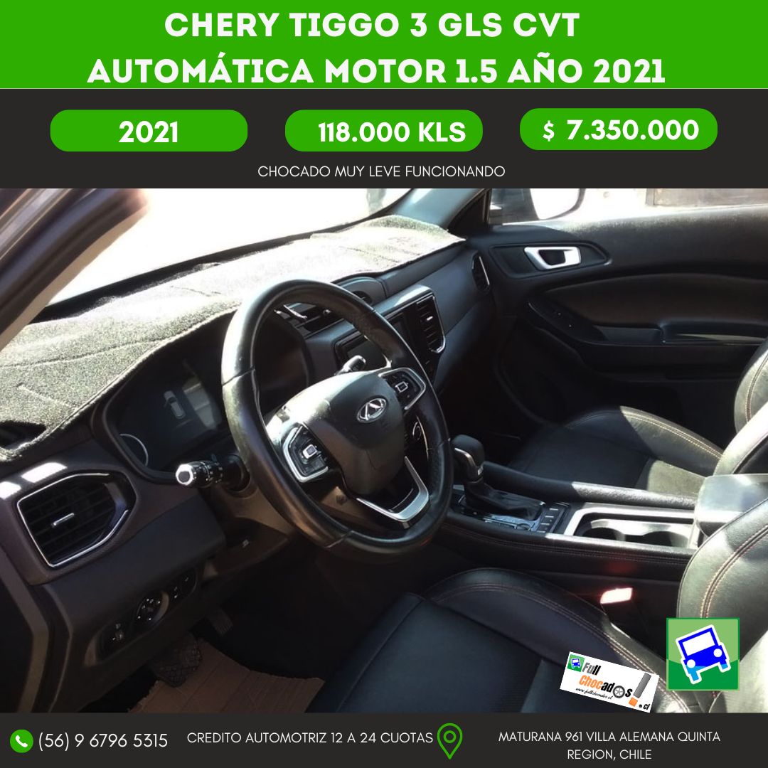 CHERY TIGGO 3 GLS CVT automática Motor 1.5 AÑO 2021 - Imagen 10