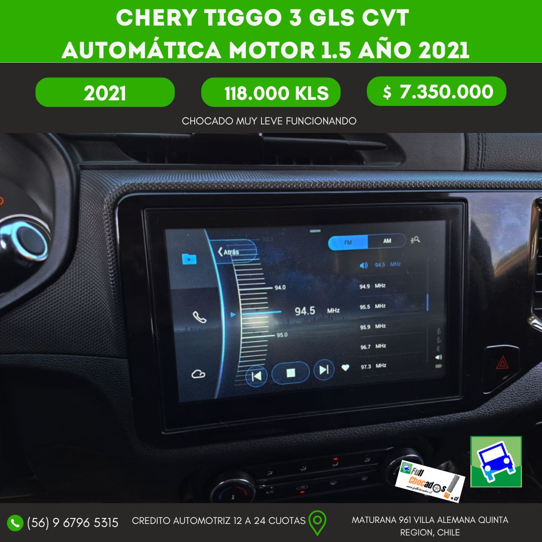 CHERY TIGGO 3 GLS CVT automática Motor 1.5 AÑO 2021 - Imagen 12