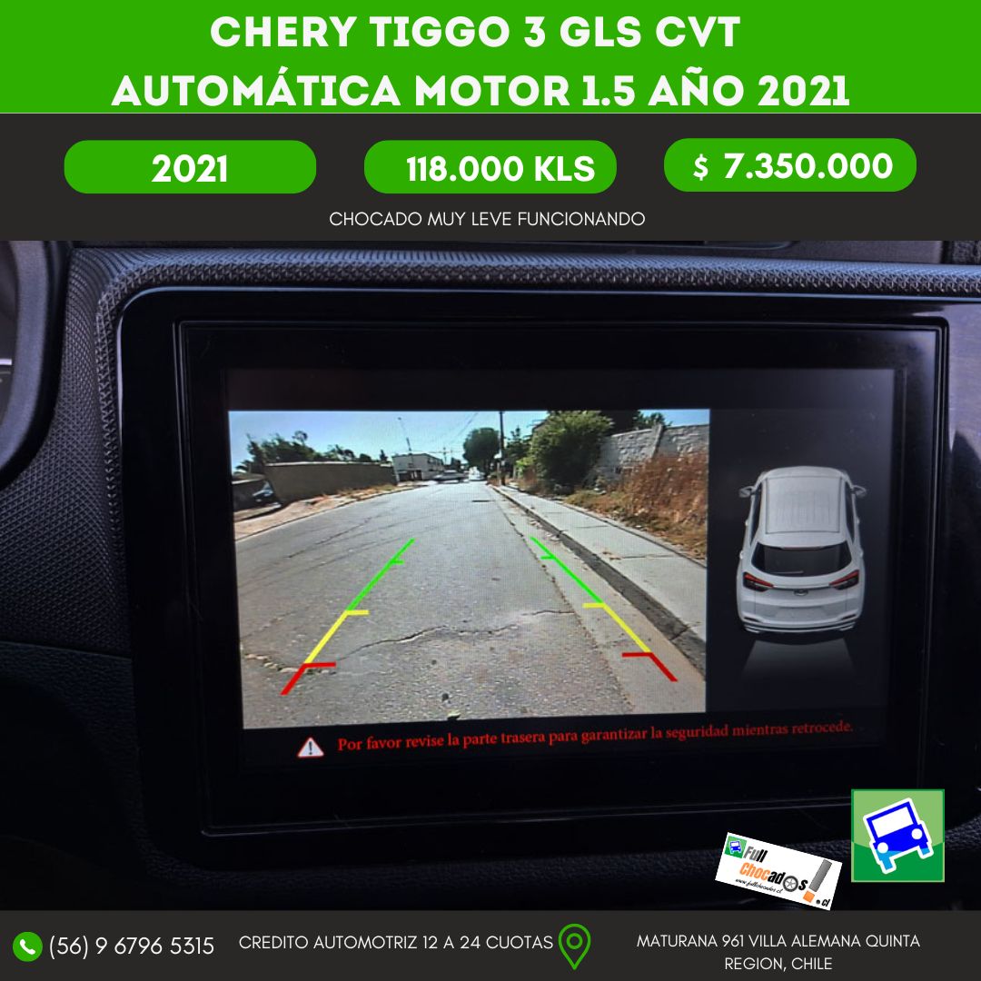 CHERY TIGGO 3 GLS CVT automática Motor 1.5 AÑO 2021 - Imagen 13