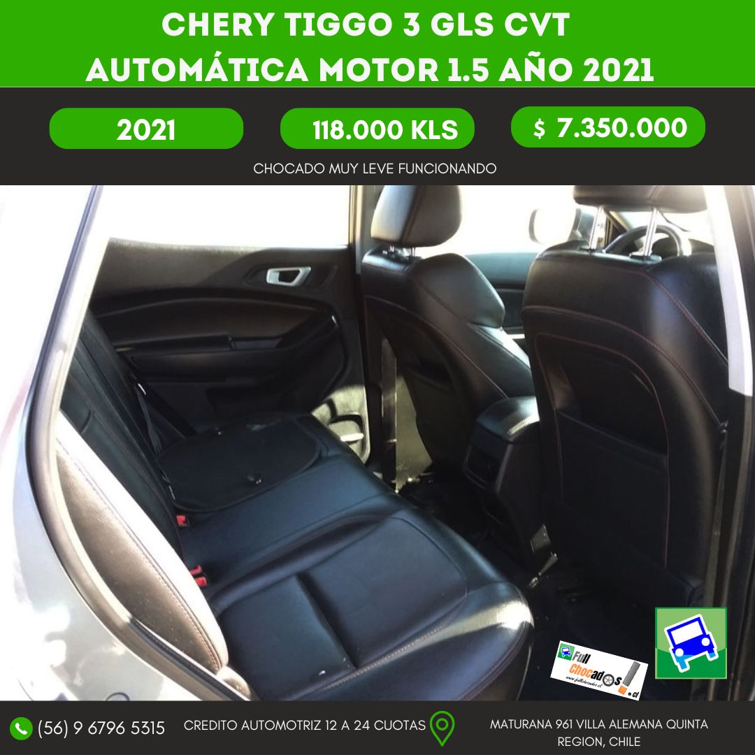 CHERY TIGGO 3 GLS CVT automática Motor 1.5 AÑO 2021 - Imagen 15