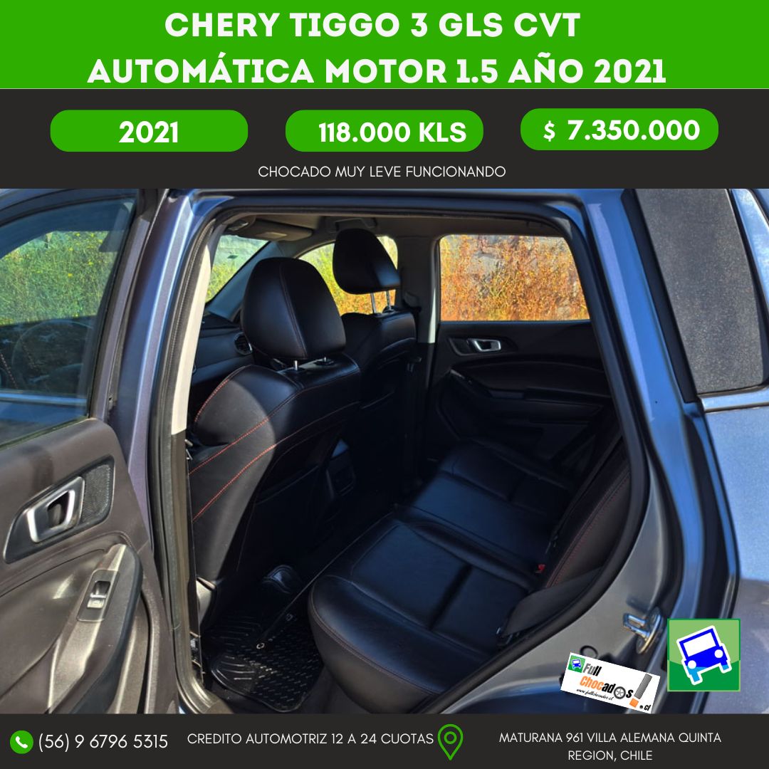 CHERY TIGGO 3 GLS CVT automática Motor 1.5 AÑO 2021 - Imagen 16