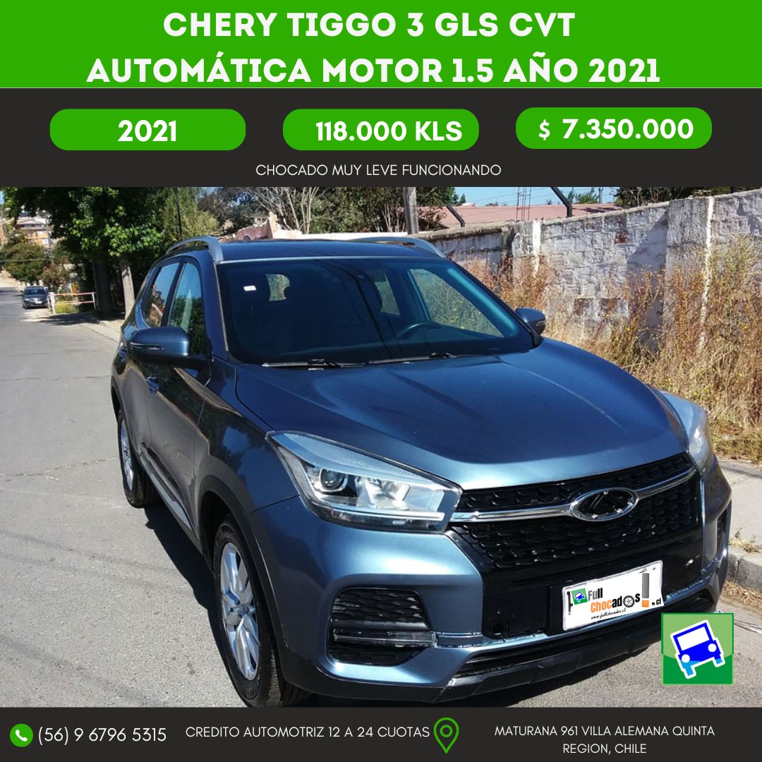 CHERY TIGGO 3 GLS CVT automática Motor 1.5 AÑO 2021 - Imagen 2