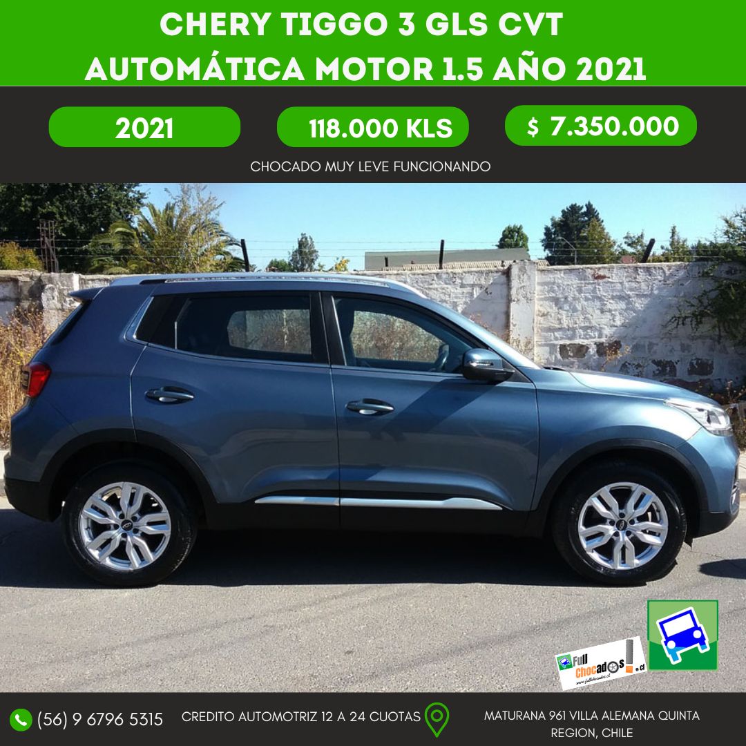 CHERY TIGGO 3 GLS CVT automática Motor 1.5 AÑO 2021 - Imagen 4