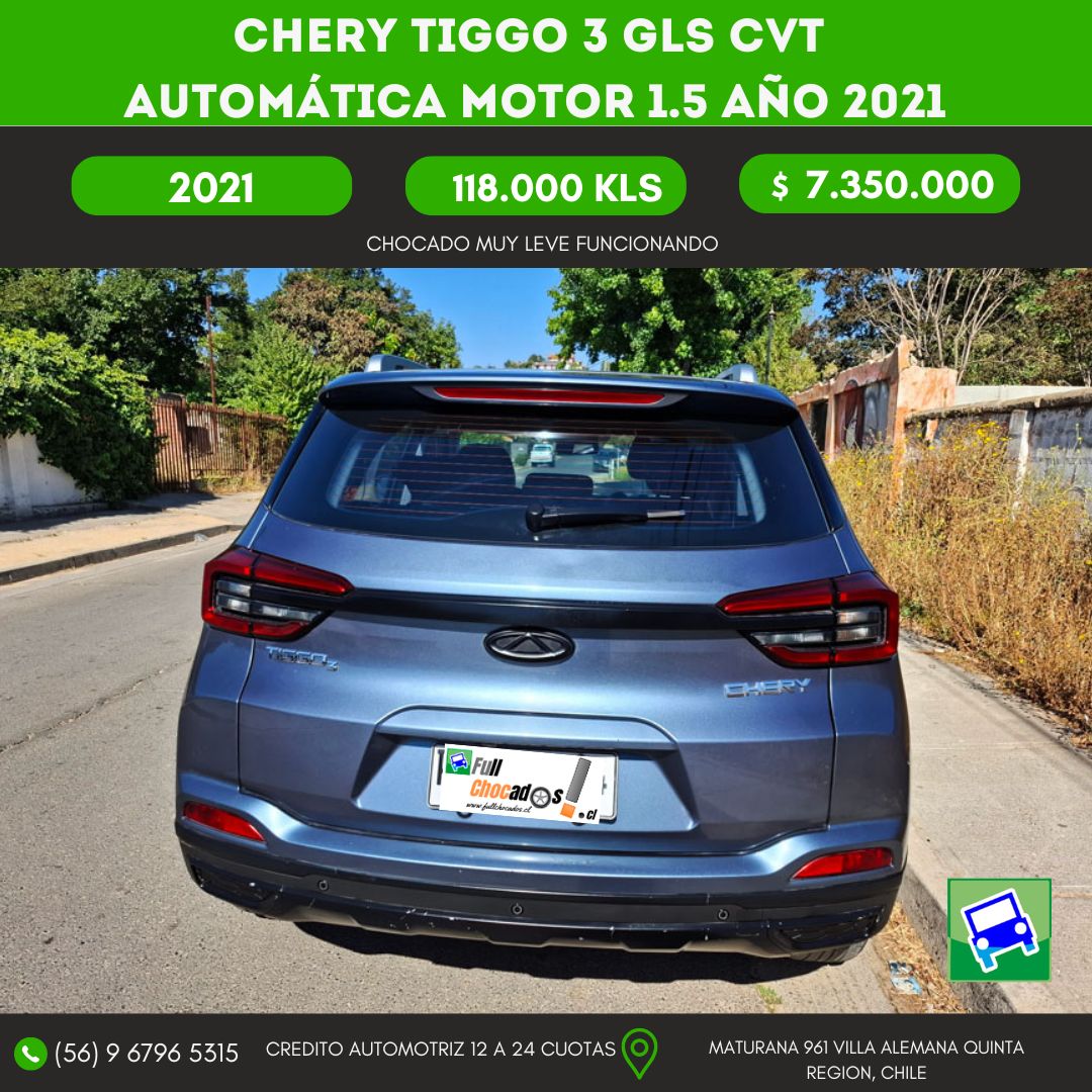 CHERY TIGGO 3 GLS CVT automática Motor 1.5 AÑO 2021 - Imagen 5