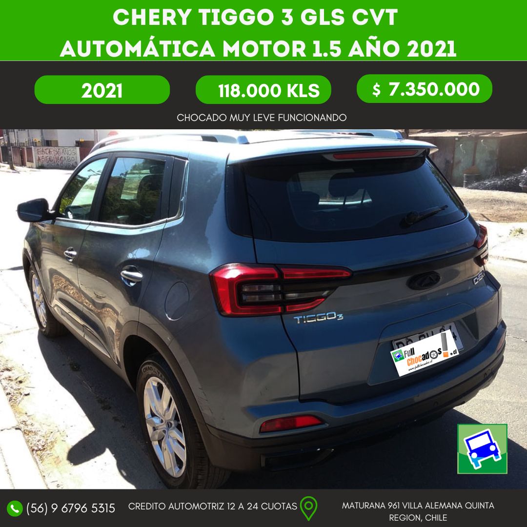 CHERY TIGGO 3 GLS CVT automática Motor 1.5 AÑO 2021 - Imagen 6