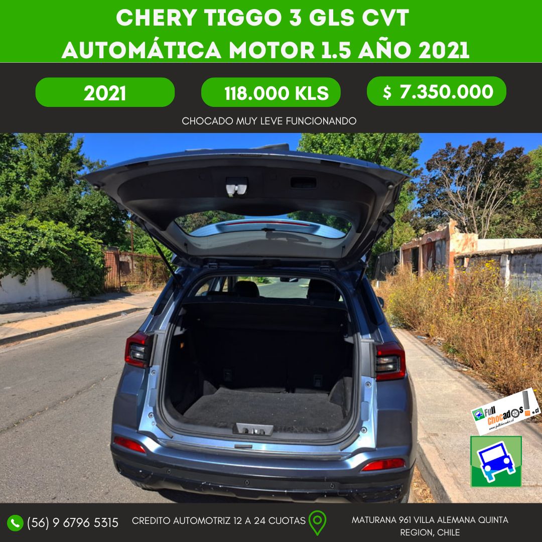 CHERY TIGGO 3 GLS CVT automática Motor 1.5 AÑO 2021 - Imagen 7