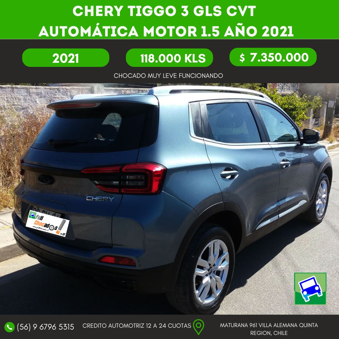 CHERY TIGGO 3 GLS CVT automática Motor 1.5 AÑO 2021 - Imagen 8
