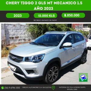 CHERY TIGGO 2 GLS MT MECANICO 1.5 AÑO 2023