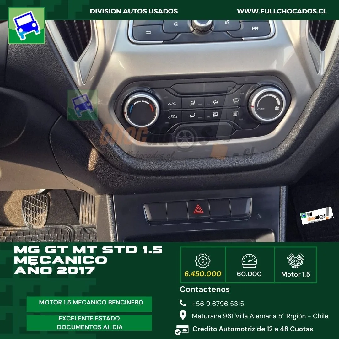 MG GT MT STD | mecánico | Motor 1.5 AÑO 2017 - Imagen 9