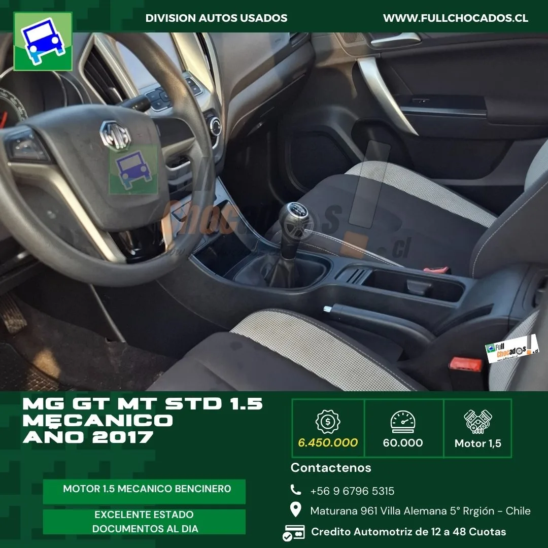 MG GT MT STD | mecánico | Motor 1.5 AÑO 2017 - Imagen 10