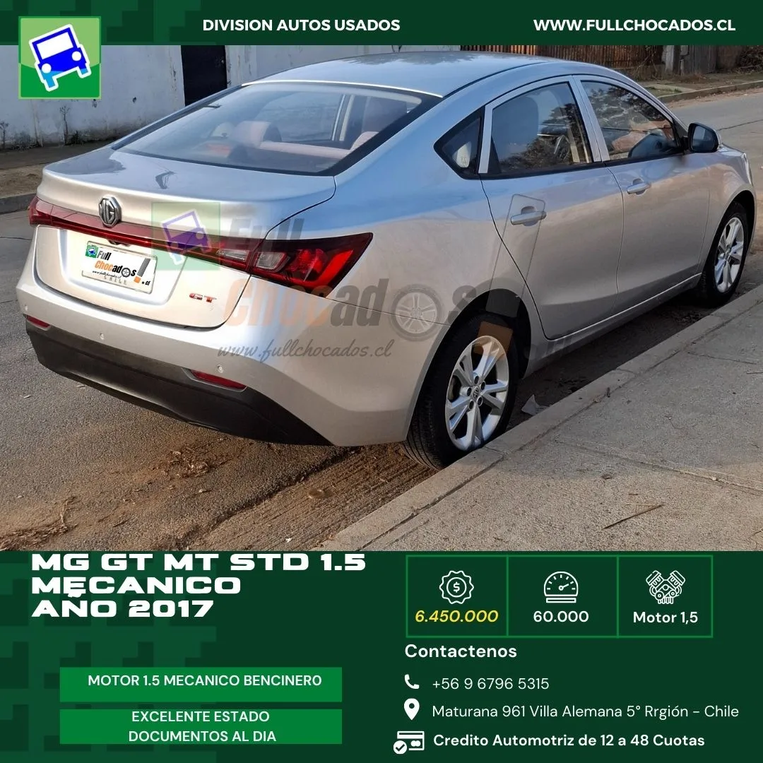 MG GT MT STD | mecánico | Motor 1.5 AÑO 2017 - Imagen 2