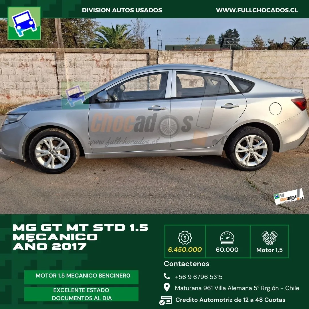 MG GT MT STD | mecánico | Motor 1.5 AÑO 2017 - Imagen 4