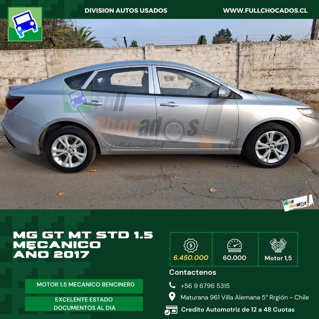 MG GT MT STD | mecánico | Motor 1.5 AÑO 2017 - Imagen 5