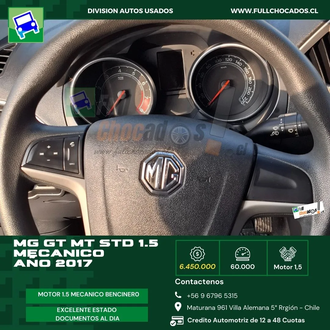 MG GT MT STD | mecánico | Motor 1.5 AÑO 2017 - Imagen 8